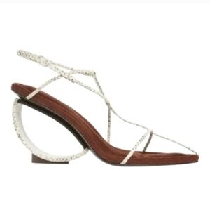 Cult Gaia Novah Strappy Brown Leather Sandals Size EU 38.5